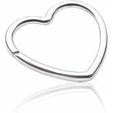 925 Sterling Silver Heart Cartilage Hoop Earring 18G Helix Piercing Women | Seamless Endless Hoop, Tragus Rook Conch Earring, Top of Ear Upper Piercing, Single Dainty Heart, 9mm Hypoallergenic Silver