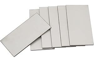 Luckyweld Welding Practice Kit - 201 Stainless Steel, Welding Plate 2 by 4 Inch 6Pcs Welding Coupons,Suitable for MIG, TIG, Stick, Arc,MMA, Welding Kit for Novices(6Pcs/Pack)