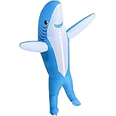 LUVSHINE Shark Costume for Kids with Height 4'3''-4'11'' Tall, Cute Inflatable Costume Funny Halloween Costumes for Party, Event, Gift
