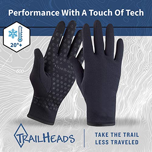 TrailHeads Women’s Running Gloves Touchscreen Gloves Power Stretch
