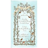 Serenity Prayer~Lt Aqua Panel 24x44 Inches~Cotton Fabric Quilting Treasures