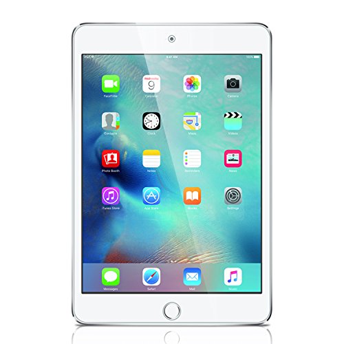 iPad Mini 4 Screen Protector Glass, amFilm Tempered Glass Screen Protector for Apple iPad Mini 4 2015 0.33mm 2.5D Rounded Edge (1-Pack)