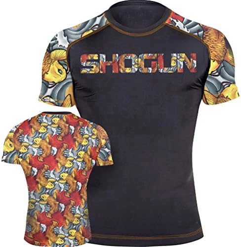 Fight Rash Guard BJJ MMA Premium Jiu Jitsu Fighting Grappling Compression Shirt