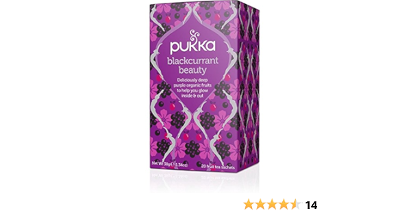 Amazon Com Pukka Blackcurrant Beauty Tea 20 Bags Pack Of 2 Grocery Gourmet Food