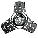 Marvel Heroes - Metal Fidget Spinner Toy Helps Focusing, Stress Reducer/Relief Perfect For Boredom EDC ADD Anxiety and Autism for Adult & Children, High Speed and Quiet Bearing (Spider-man Black)