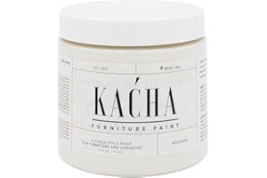 Kacha Furniture Paint | Off White Style Paint for Furniture, Cabinets, and Crafts | Pint -16 oz | Belgrade | Low VOC | Matte | (Topcoat Required)