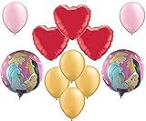 Disney Pocahontas and John Smith Mylar and Latex Balloons Bouquet (11 Pcs)
