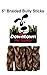 Downtown Pet Supply - Braided Bully Sticks Dog Treats - Dog Dental Treats & Rawhide Free Dog Chews - Joint Support, Protein, Vitamins & Minerals - Grass-Fed Beef Sticks - 5