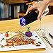 Gravity Electric Salt and Pepper Grinder, Automatic Operation Pepper and Salt Mill with Adjustable Ceramic Rotor Battery Powered Matte Salt and Pepper Grinder Mill Set with Blue LED Light Black,2 Pack