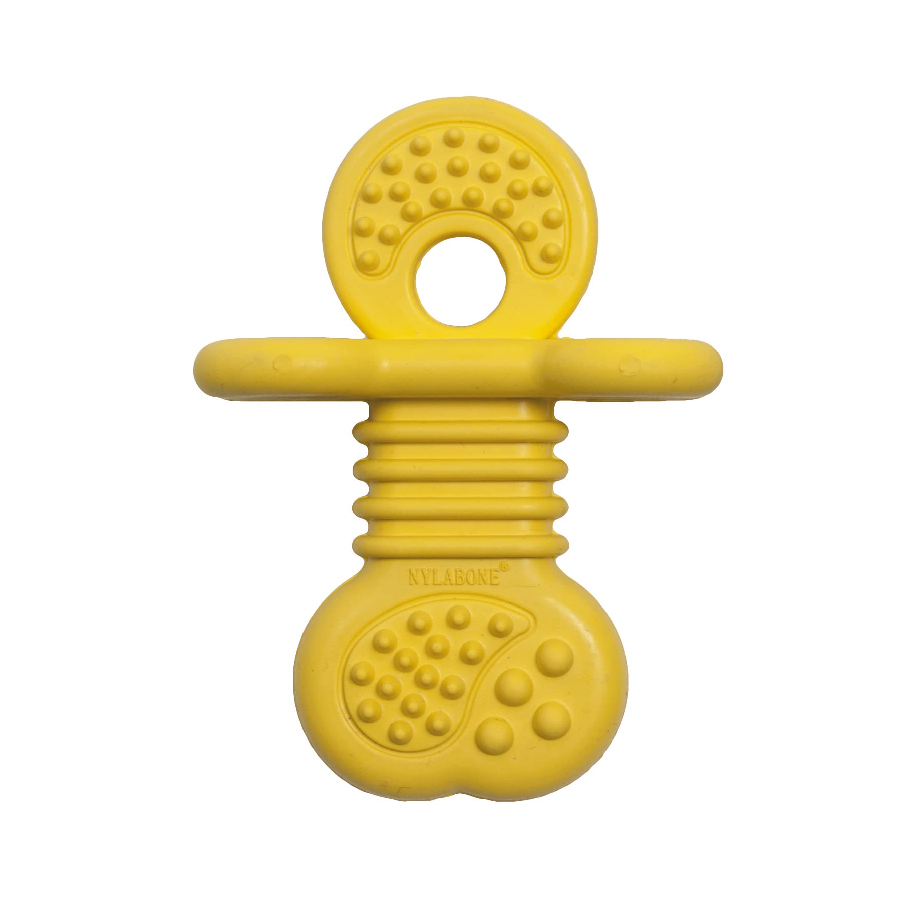 Nylabone Gentle Puppy Dog Teething Rhino Chew Toy, Vanilla Flavour, Small, for Puppies Up to 7 kg