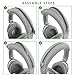 Geekria Flex Fabric Headband Cover Compatible with Bose QC45/QC35 II/QC35/QC25 Headphones, Replacement Repair Part, Easy DIY Installation (Light Gray)