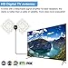HDTV Antenna, Yosoo 1080P Transparent Digital TV Antenna 50 Mile Range with Detachable Amplifier Signal Booster - Transparent