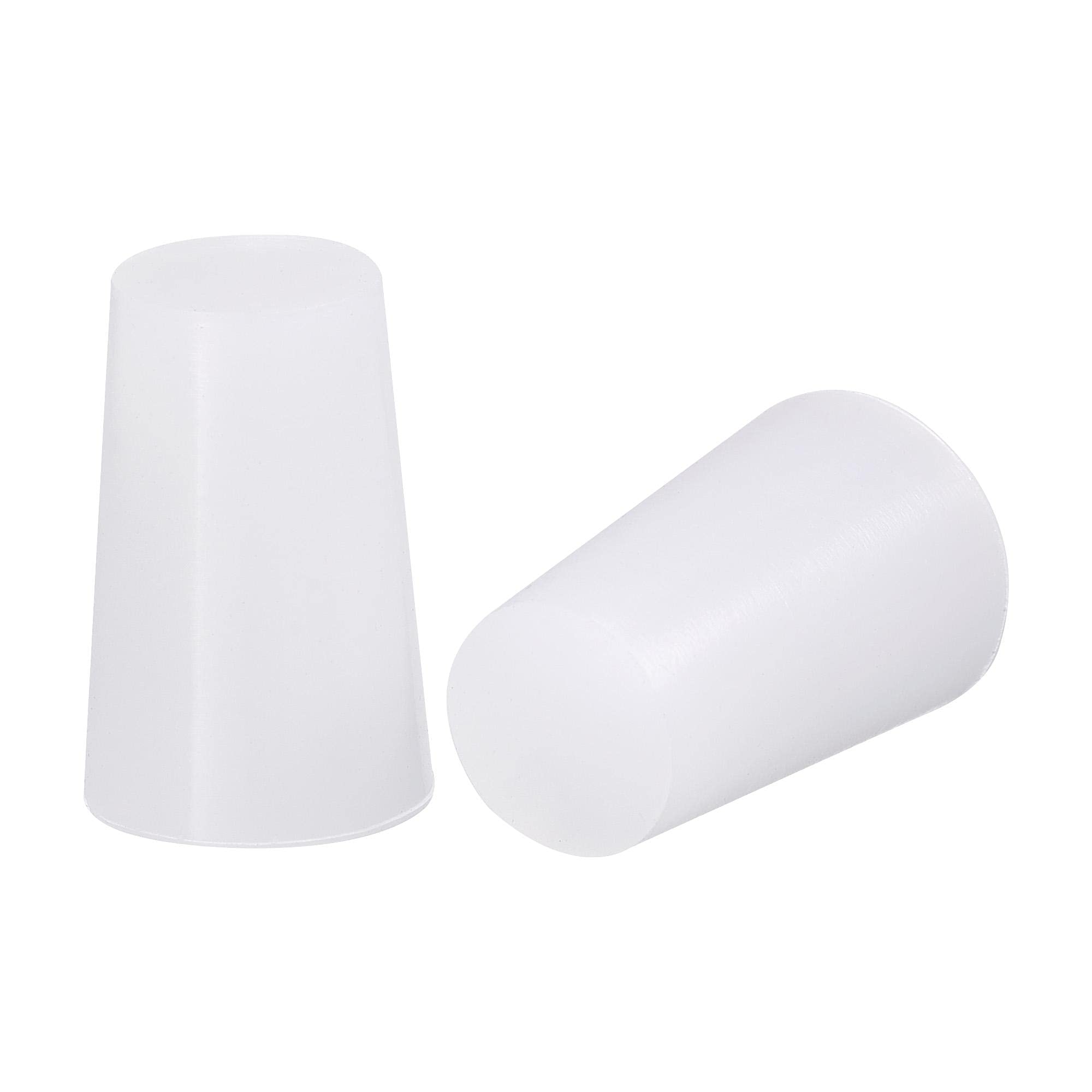 sourcing map 33/64" to 43/64" Solid Silicone Rubber Tapered Plug for Powder Coating, Painting, Anodizing, Plating, Sandblasting 5pcs