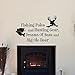 TOONOL Country Wall Decals Quotes Fishing Poles and Hunting Gear Dreams of Bass and Big Ole Deer Bedroom Kids Room Wall Stickers,35 x 57cm