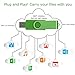SumDuta 5pcs 16GB USB 2.0 Flash Drive Swivel Design Memory Stick 5 Pack 16GB Mixed Colors: Purple Green Blue Red Gold