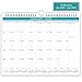 Wall Calendar Monthly Overview with Julian Date, 2020 Yearly Planner with Wire Bound Hanger, 18 Monthes Academic Desktop for Office and Family,11.5 × 15 inches
