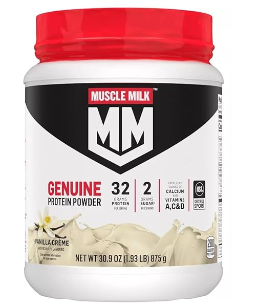 MUSCLE MILK LEAN MUSCLE VANILLA CREME PROTEIN POWDER, 1.93 POUND (PACK OF 1)