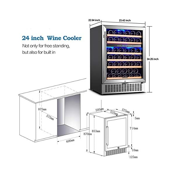 Wine-Cooler-Dual-Zone-Aobosi-24-inch-51-Bottle-Wine-refrigerator-Built-in-or-Freestanding-with-Fashion-Look-Quick-and-Silent-Cooling-System-Double-Layer-Tempered-Glass-Door-Front-Ventilation