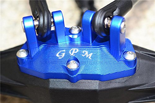 GPM Losi 1/6 Super Baja Rey 4X4 Desert Truck Upgrade Parts Aluminum Mount For Upper Gearbox Rear Upper Suspension Links - 1Pc Set Blue