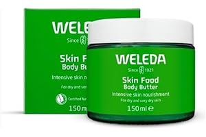 Weleda Skin Food Body Butter 5 Fluid Ounce, Sustainable Glass Jar, Plant Rich Hydrating Moisturizer with Shea and Cocoa Butter, Sweet Almond Oil and Pansy