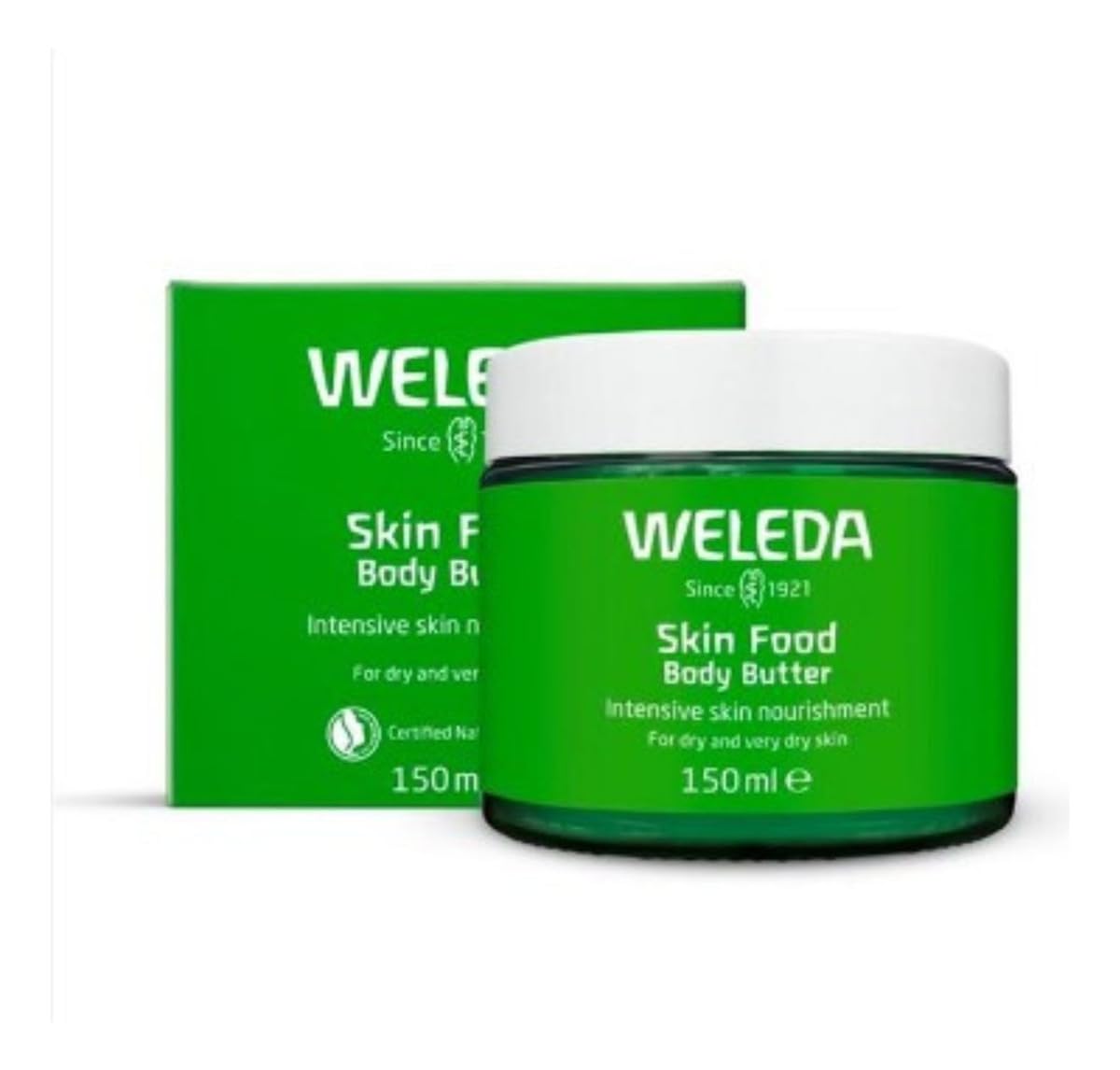 Photo 1 of Weleda Skin Food Body Butter 5 Fluid Ounce, Sustainable Glass Jar, Plant Rich Hydrating Moisturizer with Shea and Cocoa Butter, Sweet Almond Oil and Pansy