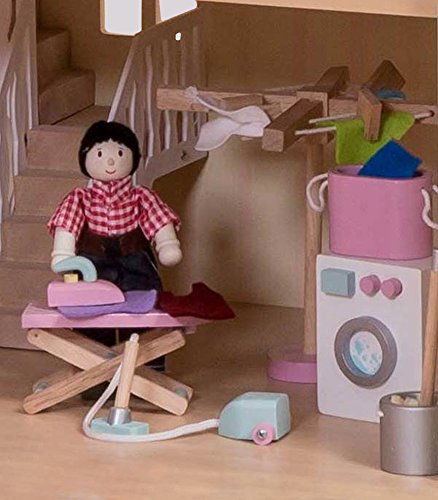 Le Toy Van – Daisylane Waschraum-Zubehörset aus Holz für Puppenhäuser | Puppenhaus-Möbelsets für Mädchen – Geeignet für… – Bild 5