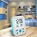 FAMICOZY Digital Alarm Clock for Boys Kids Teens,Desk Nightstand Clock with Crescendo Alarm,Repeating Snooze,Week 12/24h,Low Nightlight,Temperature Humidity,Stand or Wall Mount,Blue