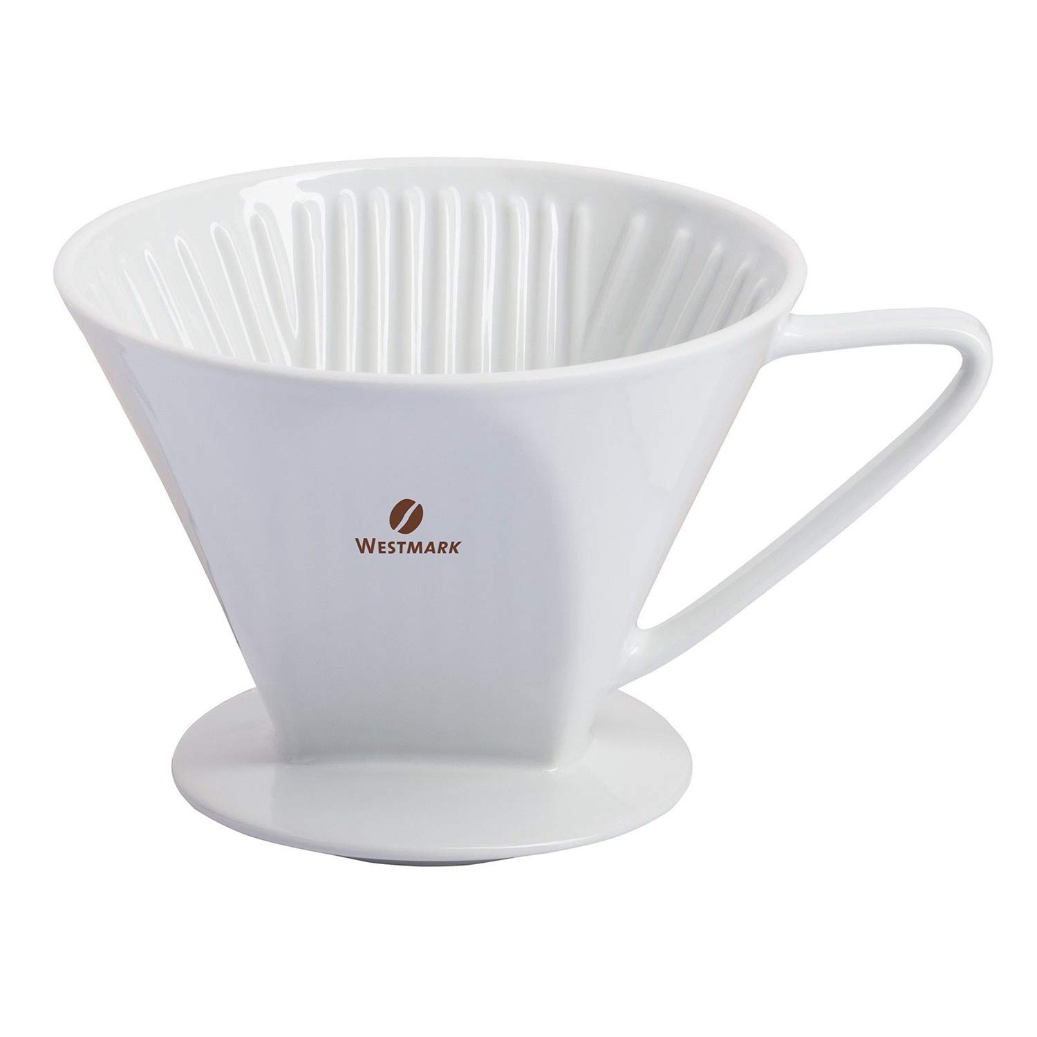 Westmark Porcelain Coffee Filter/Holder, Filter Size 4, For Up To 4 Cups Of Coffee, Brasilia, Porcelain, 24482260