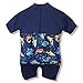 Boys Girls Print Sun Protection Float Suit with Adjustable Buoyancy Floating Bathing Suit for Kids Learn to Swim (Boys / Shark, 80(12-18M))