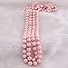 GRACE JUN Luxury Fashion Glass Simulated Pearl for Women Party Handmade Long Pearl Necklace 55