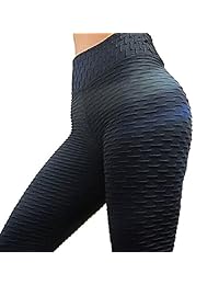 totoci pantalones de yoga Leggings para levantamiento de glúteos fruncidos Talle Alto Elástico Slim Fit Workout Running Leggings