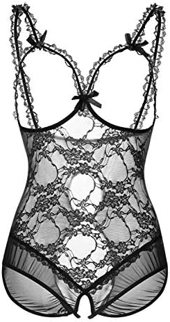 Plus Size Lingerie for Women One-Piece Teddy Lingerie Bodysuit Lace Nightie