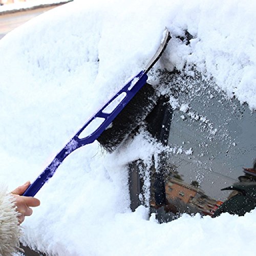 Naladoo New Launch Car Vehicle Durable Snow Ice Scraper Snow Brush Shovel Removal For Winter Blue