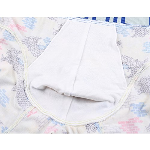 JINSHI Mens Long Leg Underwear Cool Bamboo Trunks Active Sport Boxer Briefs 5 Pack Size XX-Large