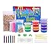 SuSenGo Super Slime Kit - 12 Colors Slime with 4 Pack Colorful Foam Balls, 250pcs Fresh Fruit Face Decoration, 2 Pack Grow in The Dark Powder, 6 Bottles Holographic Glitter Shake Jars for DIY Slime