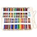 Damero Canvas Wrap for 72 Colored Pencils, Pencil Holder Case Roll Multi-purpose Pouch for School Office Art Craft, Pencil Bag for Travel (Pencils Not Included)Cartoon Cats