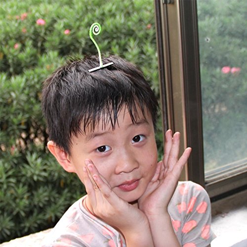 usongs Funny sell Meng artifact small bean sprouts flowers and artificial plants chuck rough hair accessories hairpin hairpin 12 - Thumbnail 4