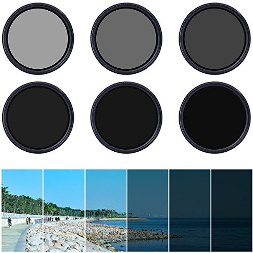 XCSOURCE Variable Adjustable Neutral Density ND Fader Filter ND2 ND4 ND16 to ND400 With Case 58mm LF304