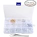 INNKER 300pcs 15 Different Types Eyeglass Nose Pads with Plier Transparent Nose Pads Set Replacement Nose Pads Eyeglass Repair Kit for Most Most Eyeglass Sunglasses