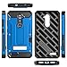 ZTE ZMAX PRO/ZTE Blade X Max Case, Evocel [Explorer Series Pro] Dual Layer Credit Card Case with Magnetic Kickstand for ZTE ZMAX PRO (Z981) / ZTE Blade X Max (Z983), Blue
