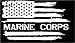 American flag USMC Marine Corps USA Military vinyl die cut sticker decal