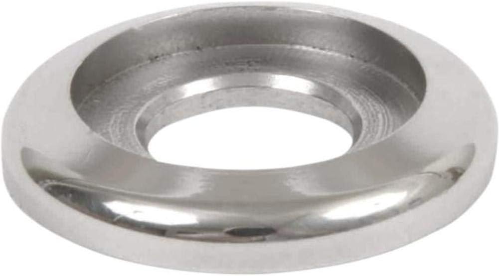Diamond Engineering Polished Stainless Steel Flange Washer System - 7/16in. x 1.062in. (5-pk.) DE5381HP