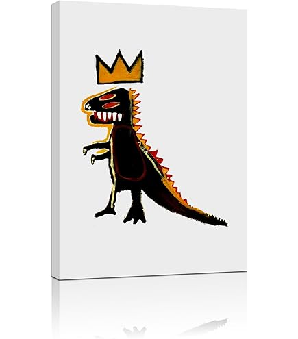 JEAN-MICHEL BASQUIAT's Dinosaur バスキア Amazon.com: Framed Basquiat Wall Art, Basquiat Poster Jean