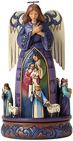 Heartwood Creek by Jim Shore Rotating Nativity Angel Stone Resin Figurine by Jim Shore for Enesco