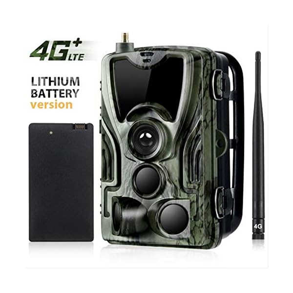 HUJUNG 4G Wildkamera Fotofalle 16MP 1080P mit Handy übertragung und 5000Mah Lithium-Batterie, IP65 wasserdichte… – Bild 3