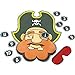 Pirate Party Game-Pin The Eye Patch on The Pirate-Great for Halloween