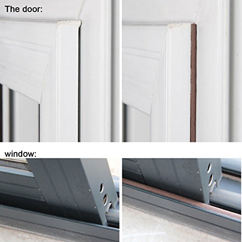Foam Sealing Strip Door Window Insulation Kit,YIJU D Type EPDM Self Adhesive Doors and Windows Soundproof Insect Prevention Collision Avoidance Rub - Thumbnail 7