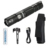 USB Rechargeable Professional Tactical Flashlight, EASTSHINE RT25 CREE XP-L HI V3 LED 1000 lumens Compact Handheld Torch Portable Outdoor Light & 3500mAh 18650 Battery