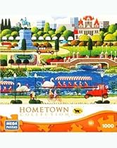 HOMETOWN COLLECTION Featuring the art of Heronim Swan Boats in Bostan 1000 Piece Puzzle