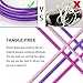 USB Cable, Pofesun 3 Pack Premium 6Ft Extra Long Micro USB Cable Charging & Sync Data Cable Charger Cord for Samsung, Nexus, LG, Motorola, Android Smartphones and More. (Purple+Pink+Rose)
